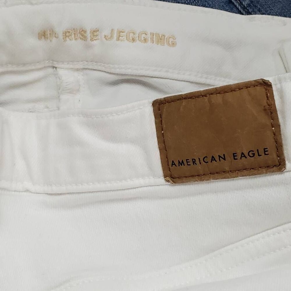 American Eagle Size 0 White Skinny Jegging - Picture 4 of 8